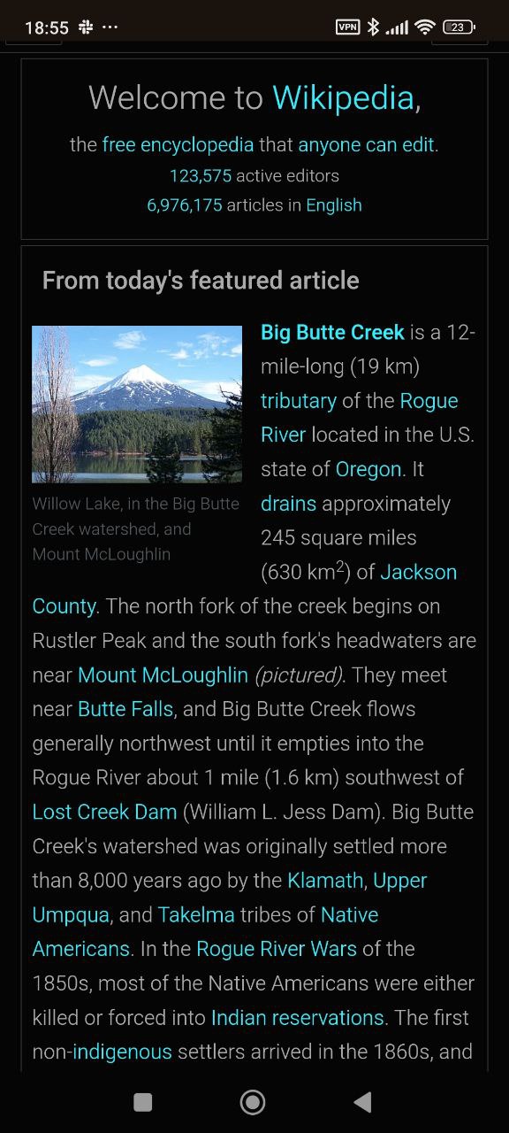 Wikipedia with a userstyle *mobile border